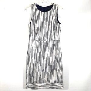 J. Crew navy white dress 6